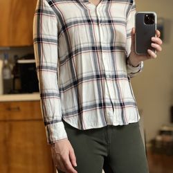 Women’s Plaid Shirt, Size XS