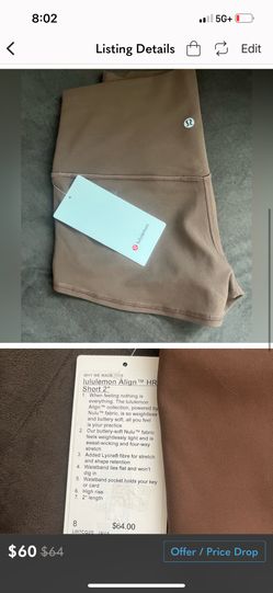 Lululemon align Shorts NWT