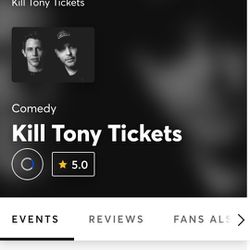 Single ticket To NETFLIX KILL TONY