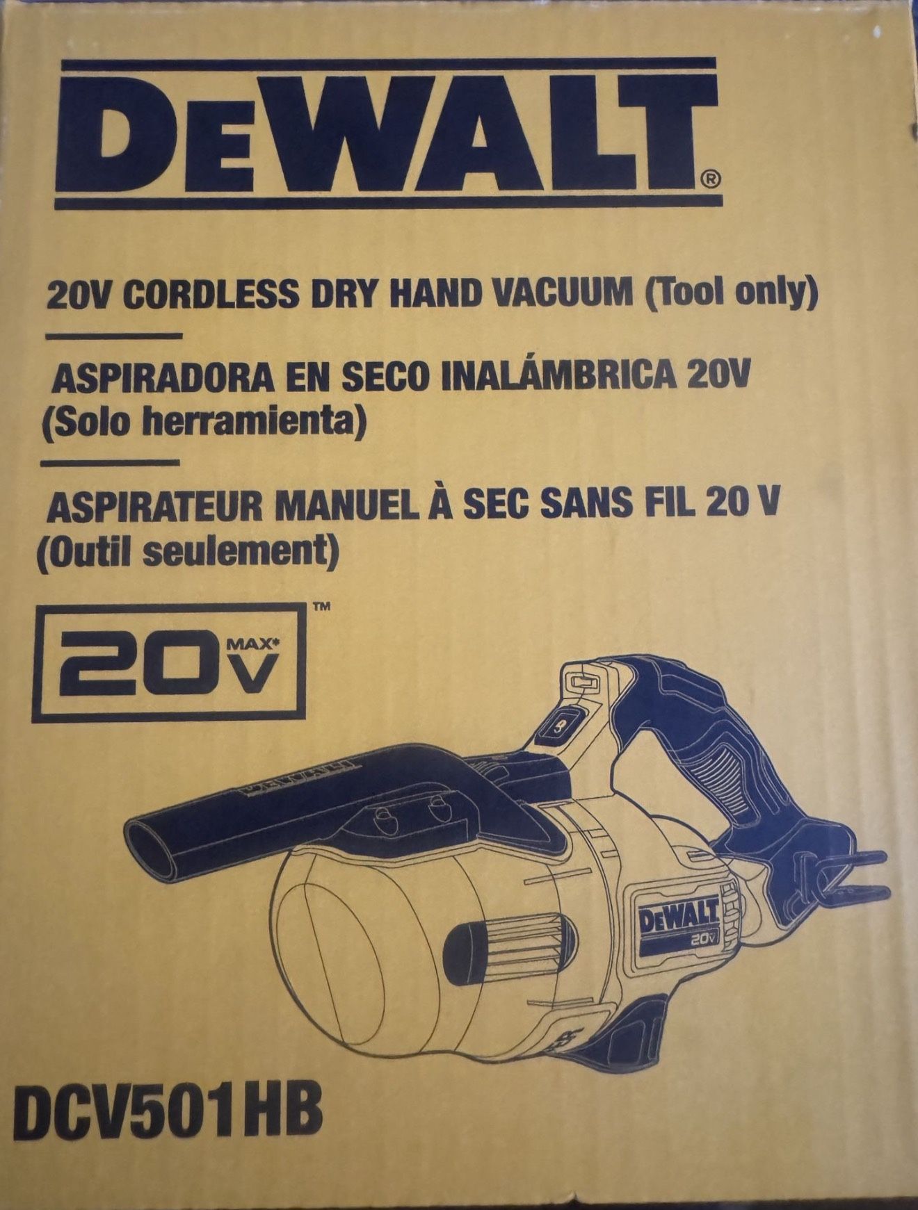 DEWALT Bagless 20V MAX Stick General Dirt Filter Handheld Vacuum (Tool Only) NEW