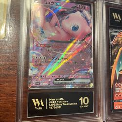 Gem Mint Mew Pokemon Card Slab
