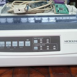 OKI  Microline 320 turbo printer with accessories and part