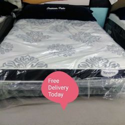 Free Delivery Today New Full Size Matt & Box   