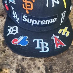 Supreme MLB Logos Baseball Cap 