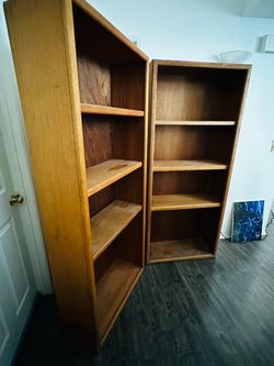 2 BOOK SHELVES $150.00 O.B.O.