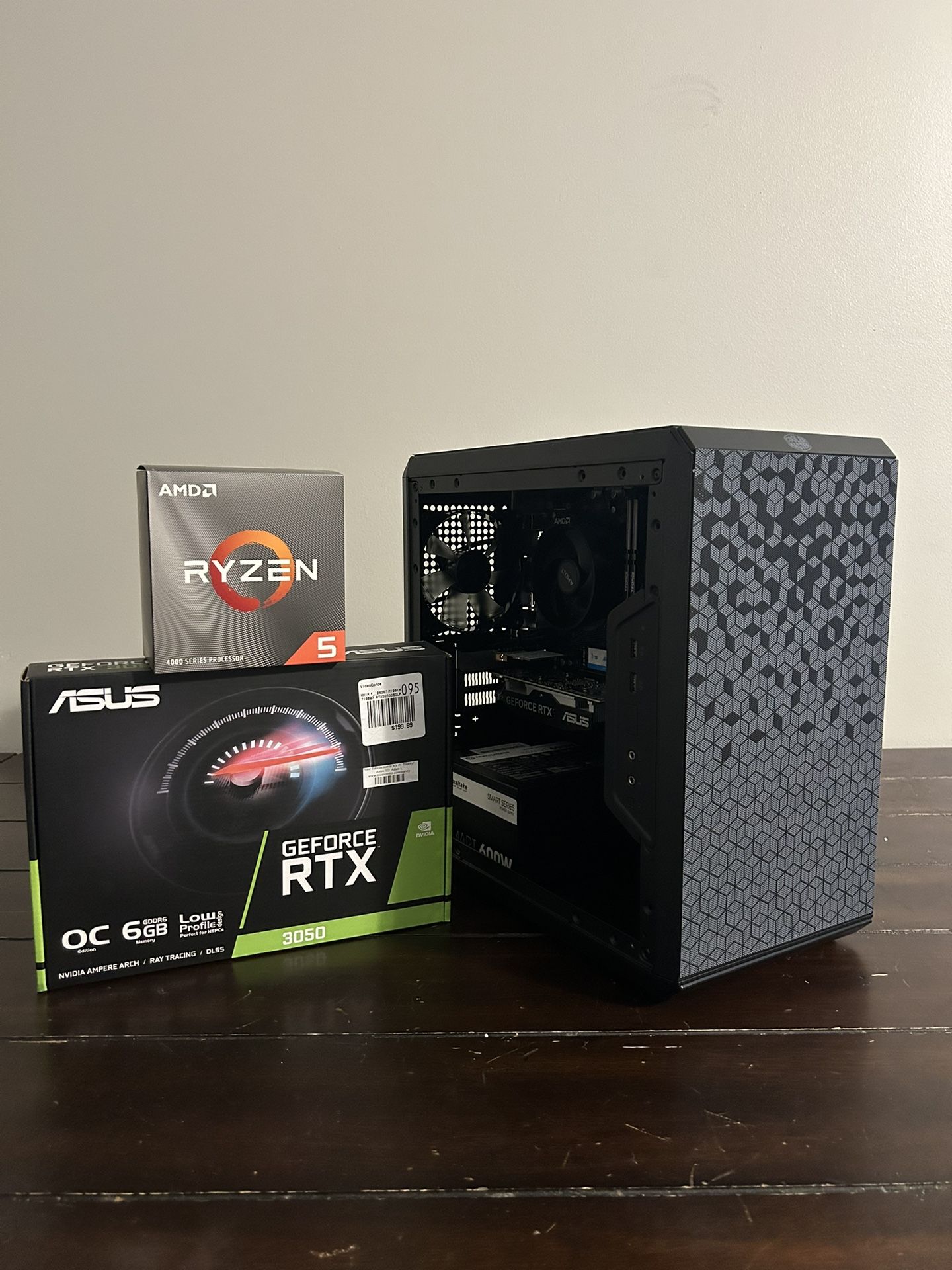 NEW Gaming PC (RTX 3050 and Ryzen 5 4500), 16gb of 3200mHz RAM, 1tb Nvme SSD, 600 Watt Power Supply