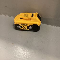 Dewalt 20 Volt 4AH Battery 