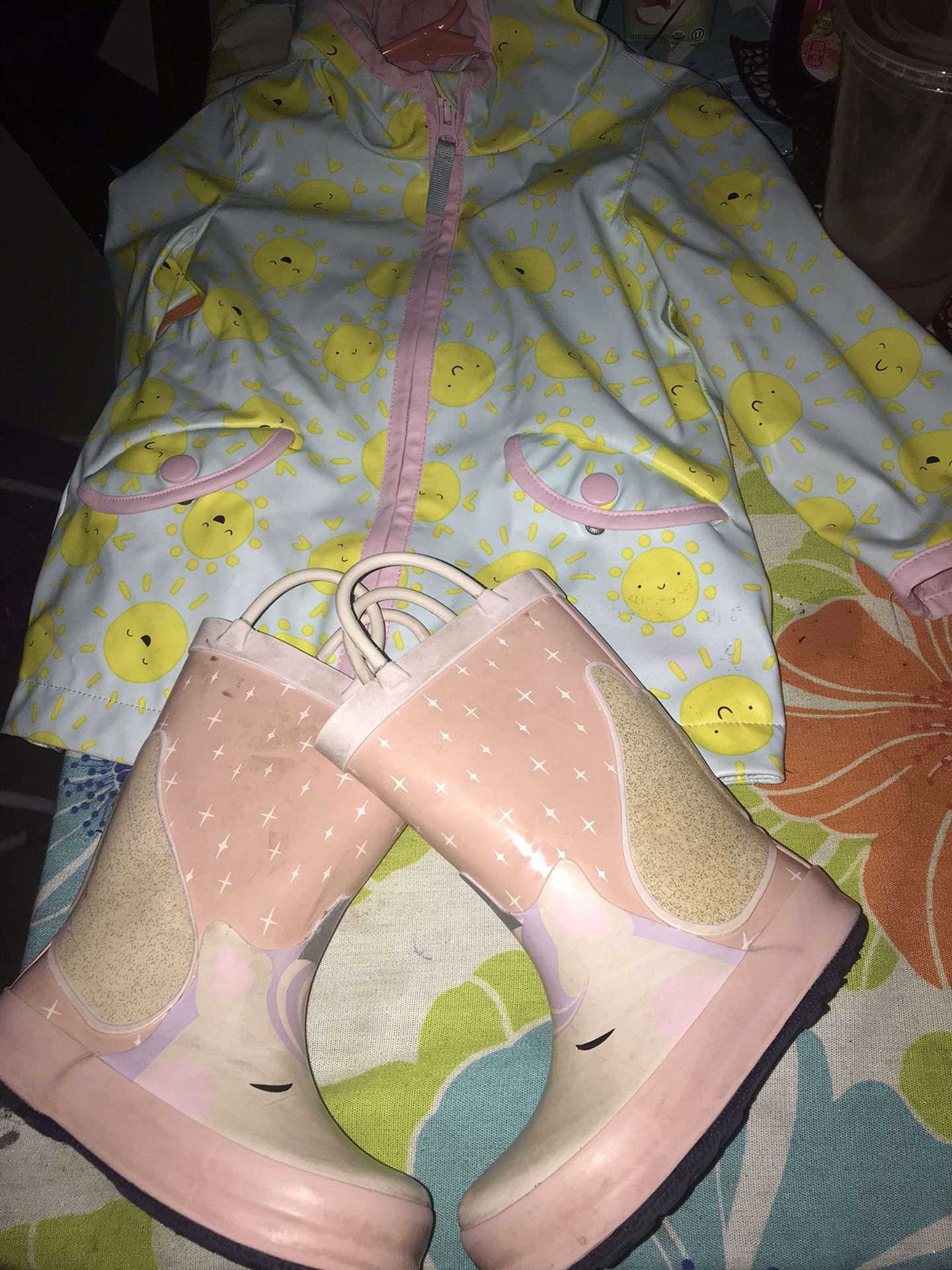 Little Girls Rain Coat Set