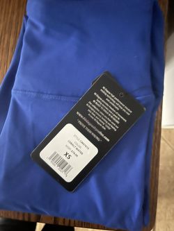 90° high waist, Capri style leggings, extra small new with tags cobalt blue