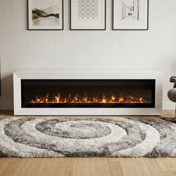 Modern white fireplace new! Work perfectly