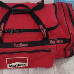 Vintage Marboro Rolling Duffle Bag