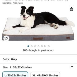 Flat Orthopedic Dog Bed-Memory Foam Dog Bed