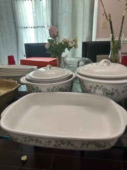 Corelle Coordinates , Corning french white, Gourmet expressions bella scroll