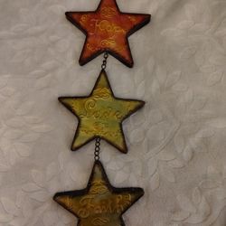 Stars Faith, Hope, Love Wall Art