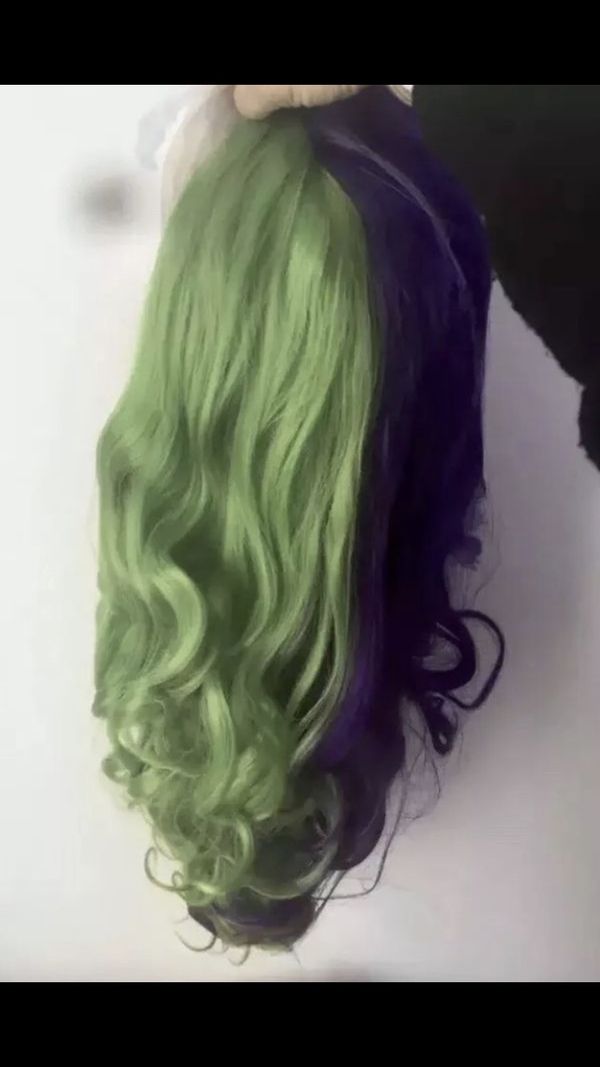 Purple And Green Two Toned Lace Front Wig New For Sale In Canyon Lake Ca Offerup
