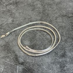 13g Silver Snake Chain Necklace Diamond-Cut Shine