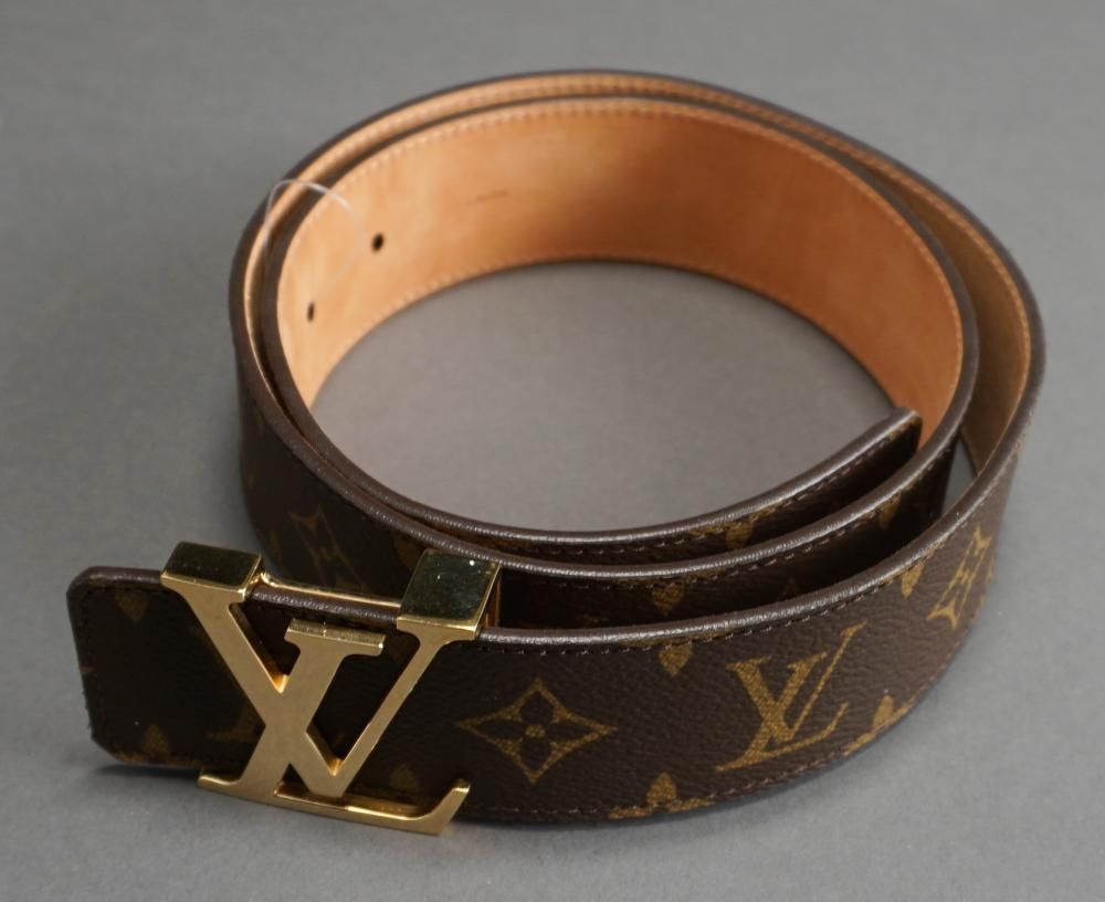 Louis Vuitton Monogram Leather Belt - Brown