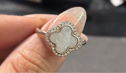925 clover size 7 ring