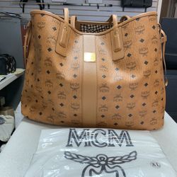 MCM Large Liz Reversible Shopper Tote Bag 