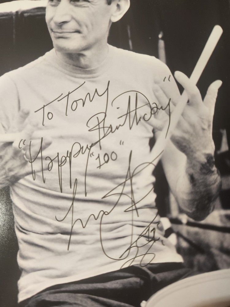 Charlie Watts autographed signed INSCRIBED 8x10 Rolling Stones UCG COA