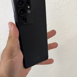 Galaxy S21 Ultra 128gb Black Color Crack Screen Only Issue No Touch Issue 