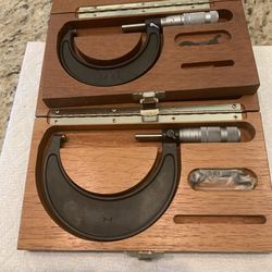 40” Vernier Calaper, 12,8,6 inch Calipers, Brown and sharpe 2-3, 3-4 and Starrett 5-6, end mills and other tools