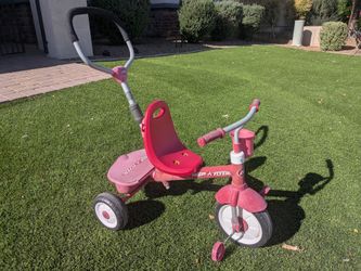 Kids bike tricycle push stroller