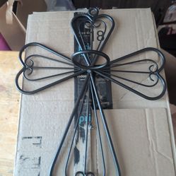 Wall cross candlelite candle holder