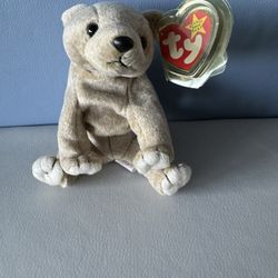 Rare Ty Almond the Bear Beanie Baby (Mint Condition)
