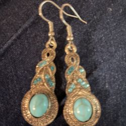 Beautiful Tibetan Drop Earrings -New Never Used