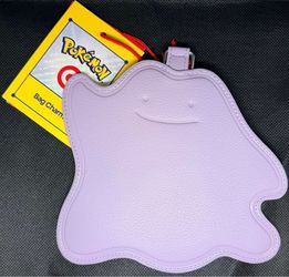 Pokemon x Target Ditto Bag Charm Brown Faux Leather Brand New