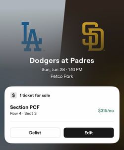 Padres Dodgers Tix