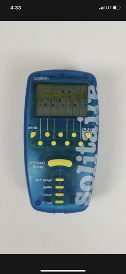 RADICA Solitaire Handheld Electronic Game 1998 TESTED and works
