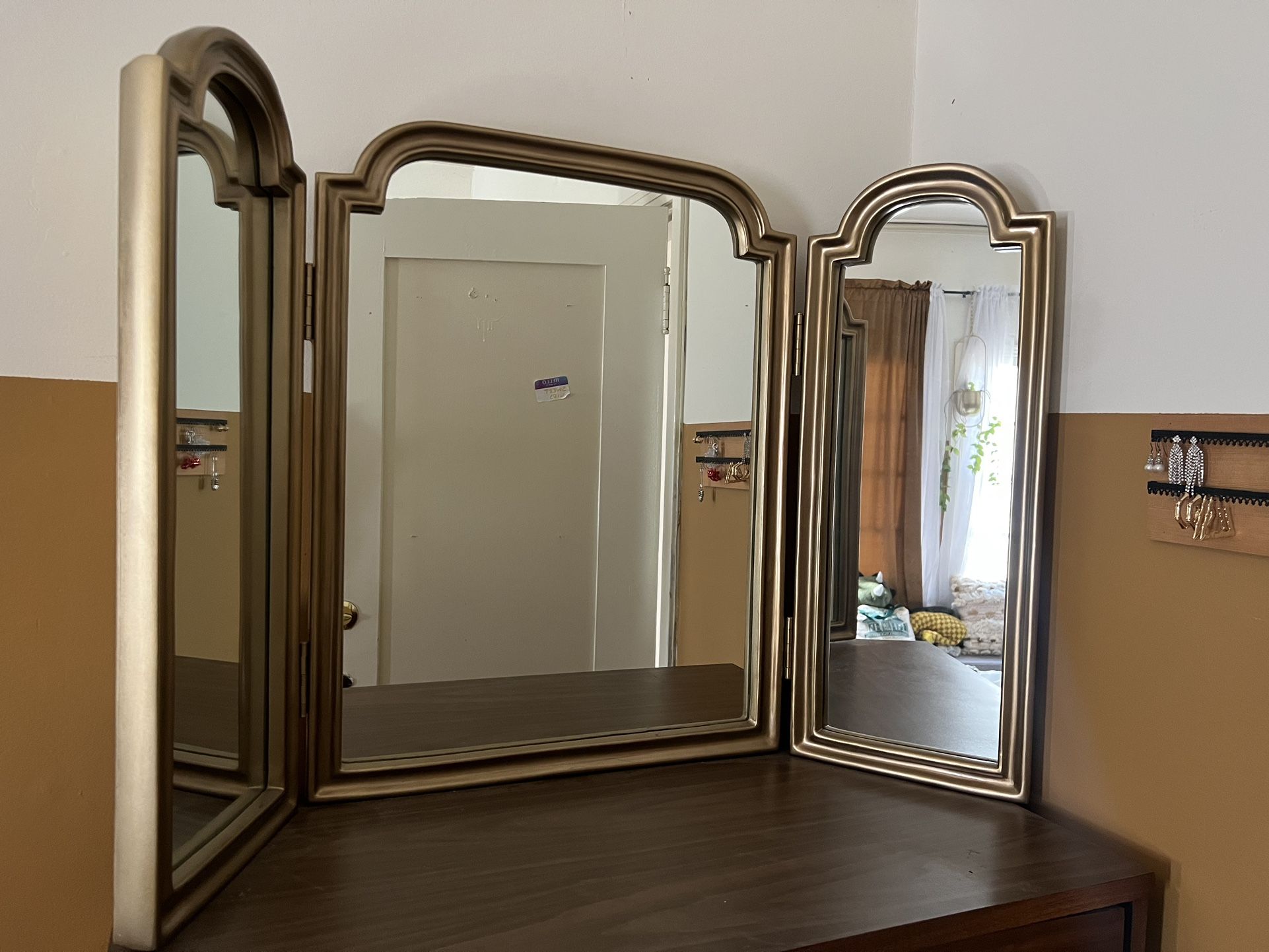 Anthropologie trifold mirror