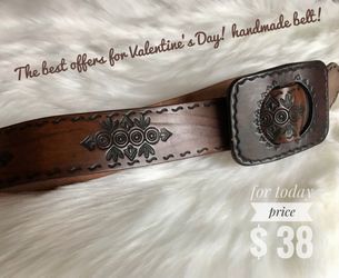 Handmade belt is the best gifts for Valentine's Day!