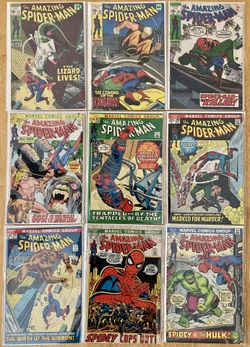 Amazing Spider-Man Hulk Marvel Comics Books Vintage Silver Age