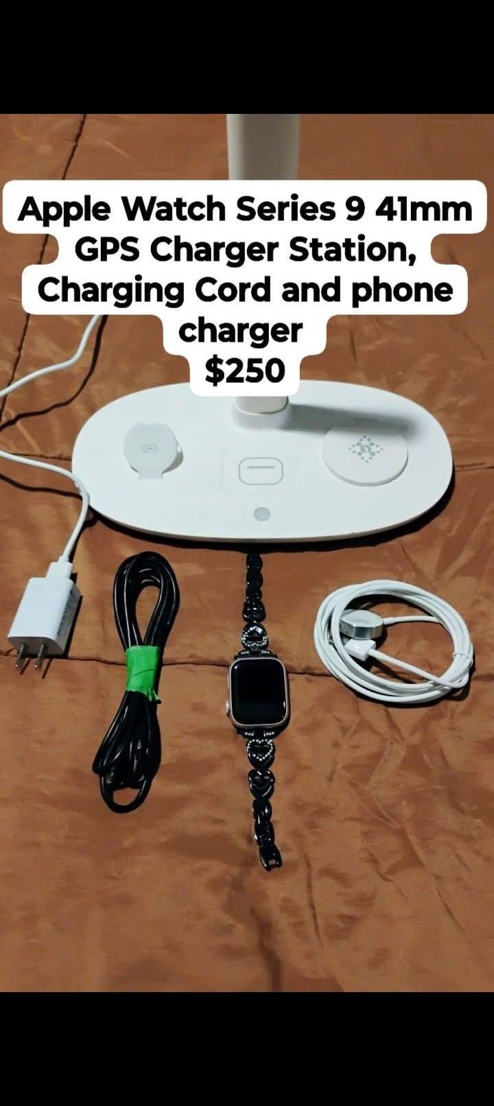 Apple Watch Series 41mm* and Watch Band, Charging Stand, Charger