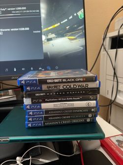 PS4 & PS3 Video Game Lot – Call of Duty, Assassin’s Creed, Star Wars – 8 Games
