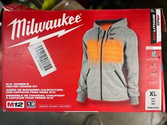 Milwaukee M12 Women's Heated Hoodie Kit XL Gray