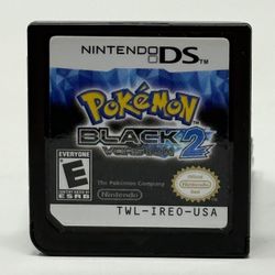 Pokemon Black 2 Version Nintendo DS Authentic Cartridge 