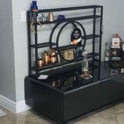 Smart Coffee Table With Wireless Charger And Fridge