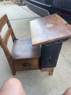Vintage school desk