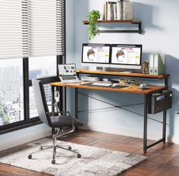  ODK Computer Writing Desk 55 inch, Sturdy Home Office