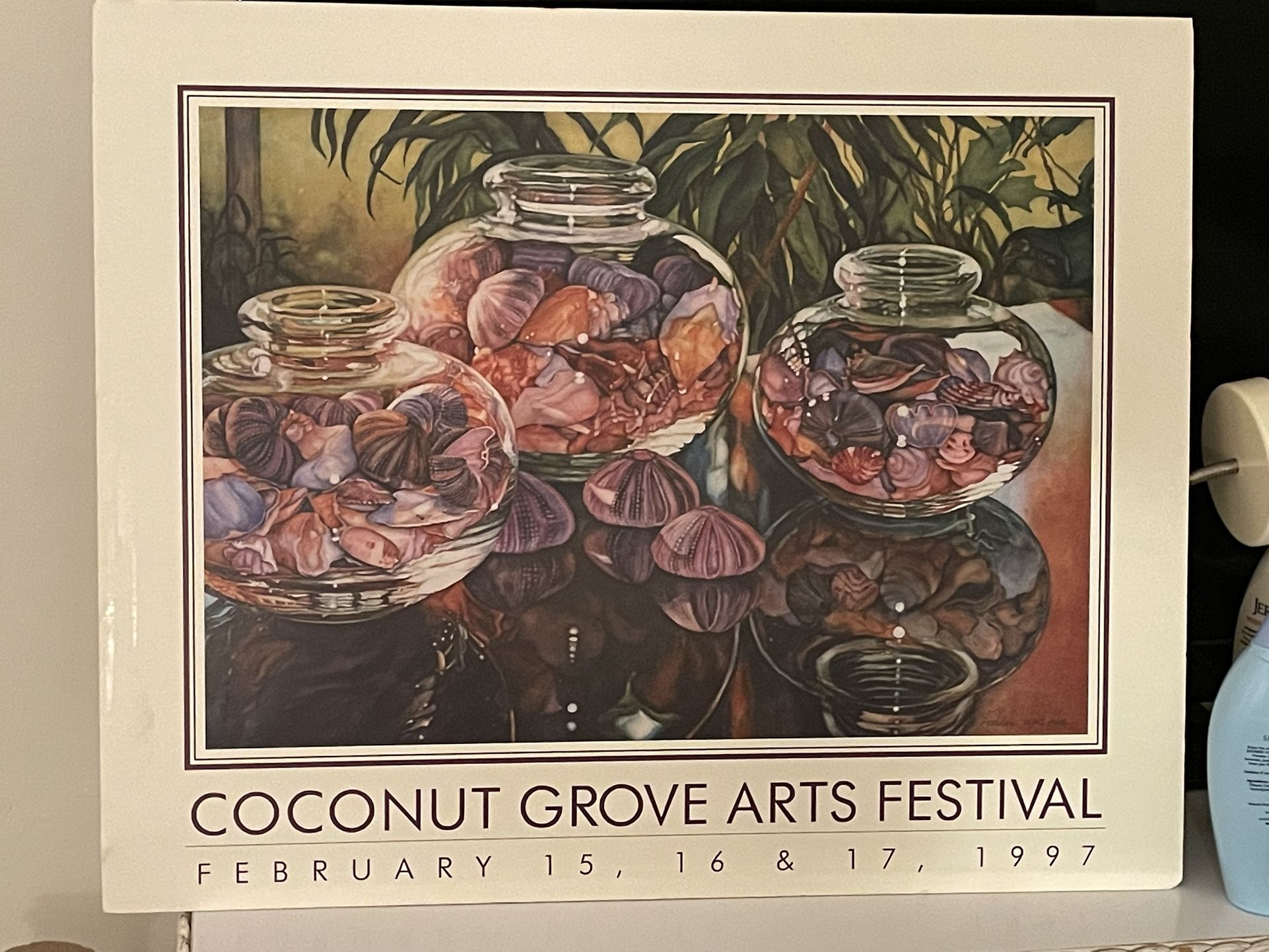 1997 Coconut Grove Arts Festival Poster By Elaine Hahn