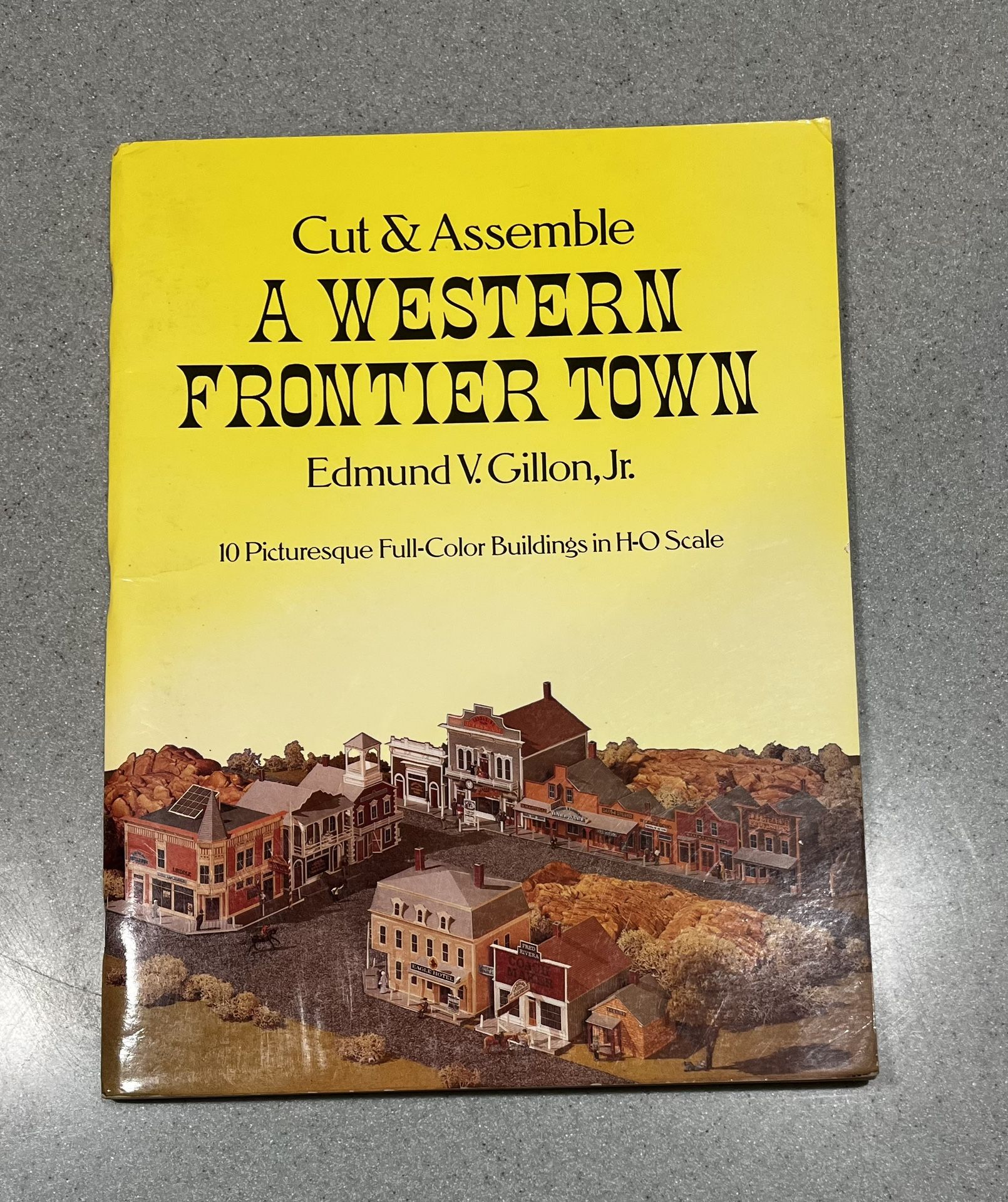 Cut And Assemble-1979-A Western Frontier Town. By Edmond V Gillon Jr