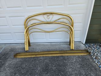 Queen size brass bed frame