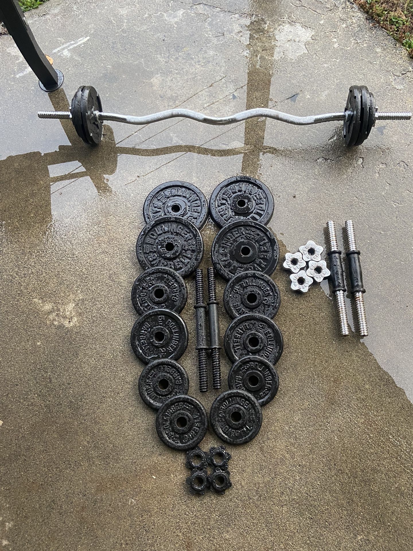 Weight Dumbbells, Curl Bar