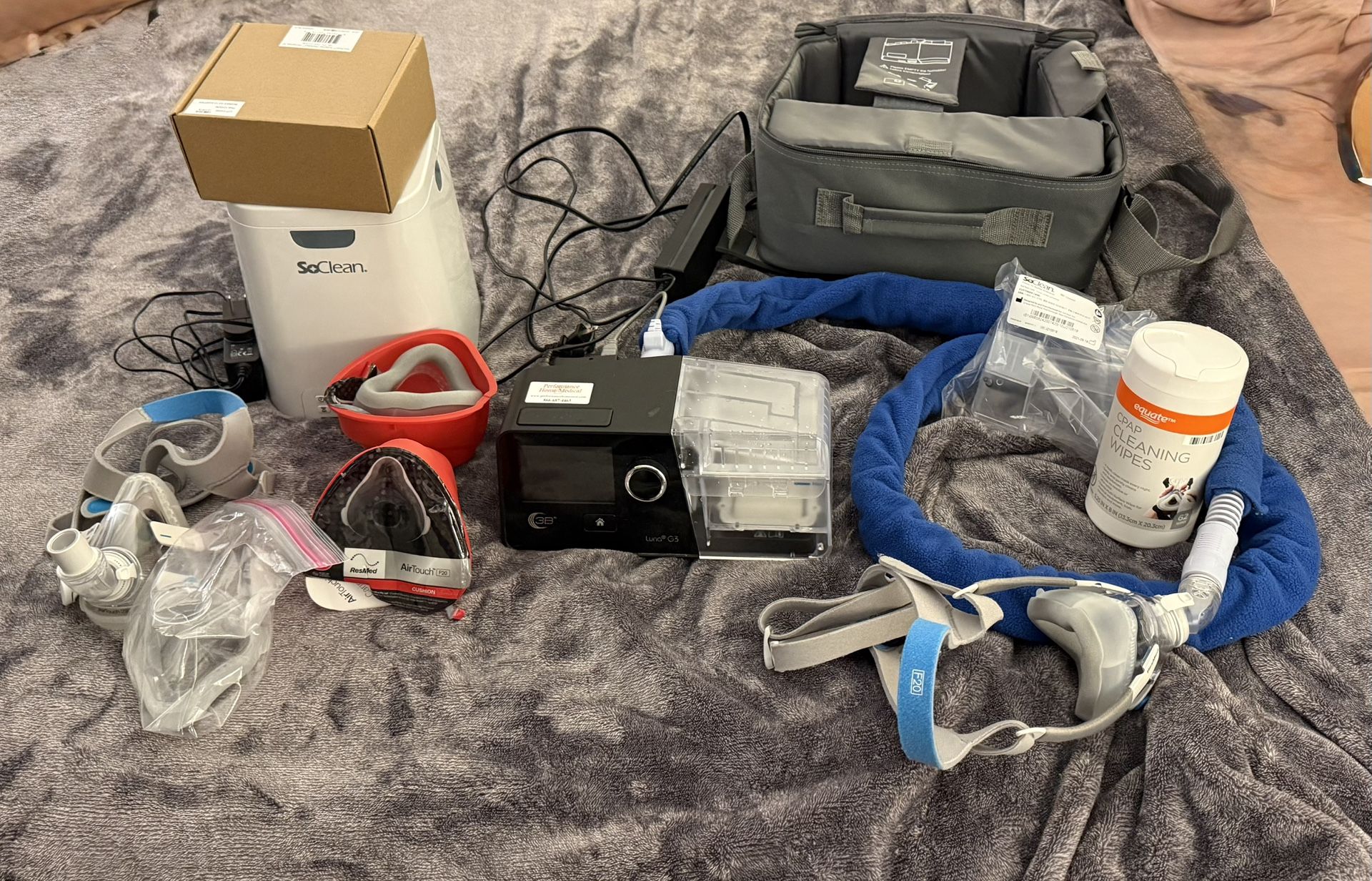 Cpap And SoClean Cpap Cleaner With Accessories