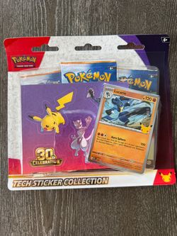 Brand New Pokémon TCG: 30th Celebration Tech Sticker Collection (Lucario) - Sealed