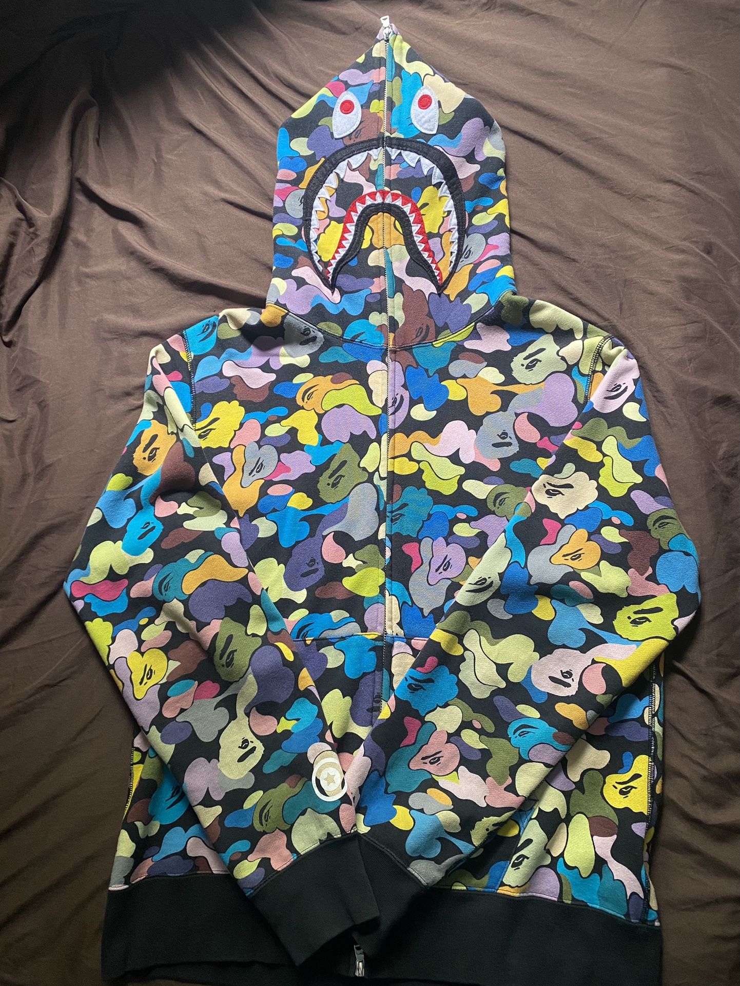 Bape multicolor Shark hoodie